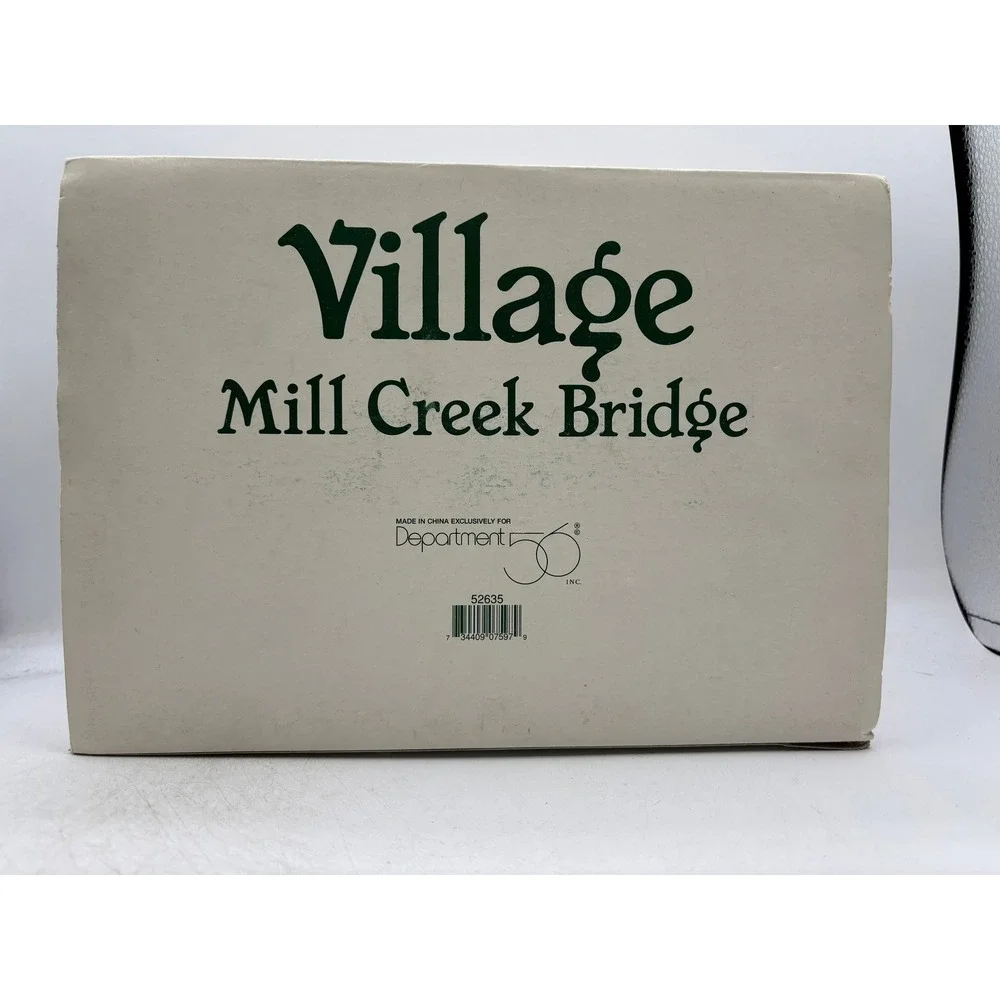 Department 56 1996 Vintage Village Mill Creek Bridge 52635 Retired